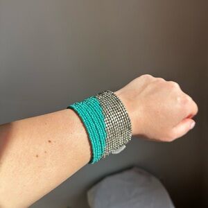 Handmade Cuff Beaded Bracelet